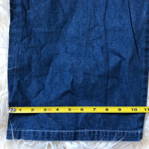 American apparel denim color wide leg overalls - Picture 7 of 8